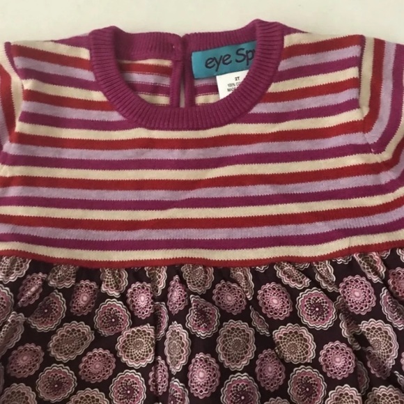 Eye Spy Mixed pattern toddler dress size 2T - Picture 7 of 7